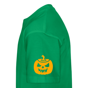 kelly green Youth 4T Pumpkin Face Toddler Halloween T-Shirt - Toddler Premium T-Shirt | Spreadshirt 814 at TFC&H Co.
