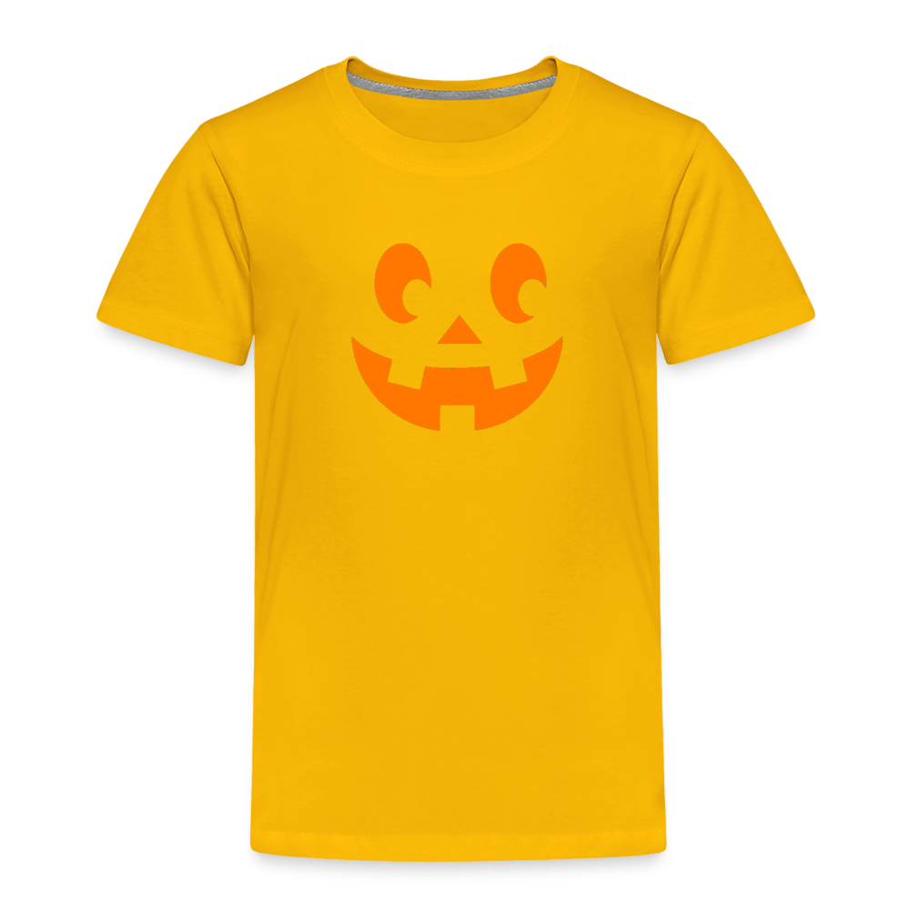 sun yellow Youth 2T - Pumpkin Face Toddler Halloween T-Shirt - Toddler Premium T-Shirt | Spreadshirt 814 at TFC&H Co.