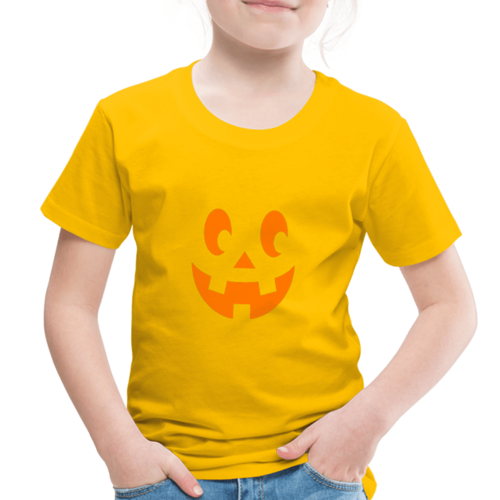 Pumpkin Face Toddler Halloween T-Shirt - Toddler Premium T-Shirt | Spreadshirt 814 at TFC&H Co.