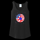 WOMENS TANK TOP BLACK - Petal Flag Women's Tank Top - Ships from The US - womens tank top at TFC&H Co.