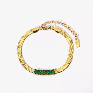 - Rectangular Zircon Blade Bracelet -4 colors - bracelet at TFC&H Co.