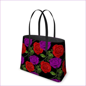 - Red Rose Purp Authentic Leather Designer Kika Tote - Kika Tote at TFC&H Co.