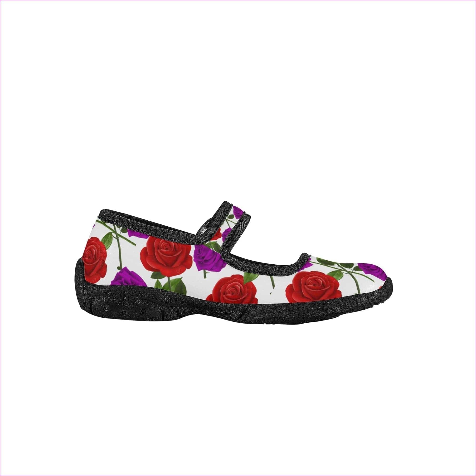 - Red Rose Purp Girls Round Toe Casual Shoes - kids shoes at TFC&H Co.