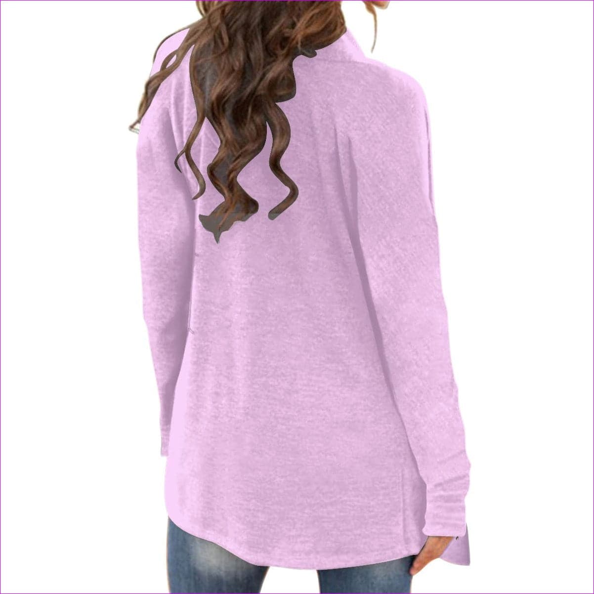 Red Rose Purp Women's Cardigan With Long Sleeve - women's cardigan at TFC&H Co.