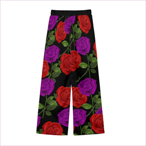 - Red Rose Purp Women's Casual Wide Leg Pants - womens pants at TFC&H Co.