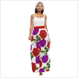 - Red Rose Purp Women's High Waist Wide Leg Trousers - womens pants at TFC&H Co.