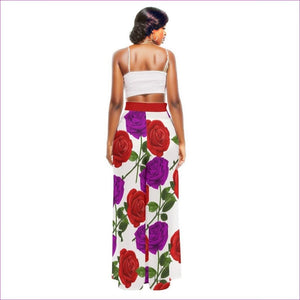 - Red Rose Purp Women's High Waist Wide Leg Trousers - womens pants at TFC&H Co.