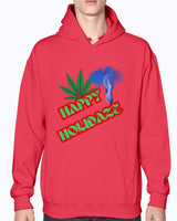 Red - Happy Holidaze Weed 2 Gildan 50/50 Christmas Hoodie - unisex hoodie at TFC&H Co.