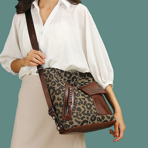 Rivet Shoulder Book Bag - 2 options - handbag at TFC&H Co.
