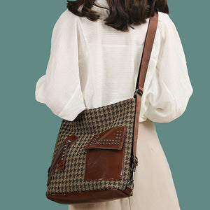 Rivet Shoulder Book Bag - 2 options - handbag at TFC&H Co.