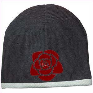 STC15 Performance Knit Cap Black One Size - Rose Embroidered Knit Cap, Cap, Beanie - Beanie at TFC&H Co.