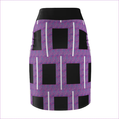 Royal Geo 2 Women's Pencil Skirt Voluptuous (+) Size Available- Ships from The US - women's skirt at TFC&H Co.