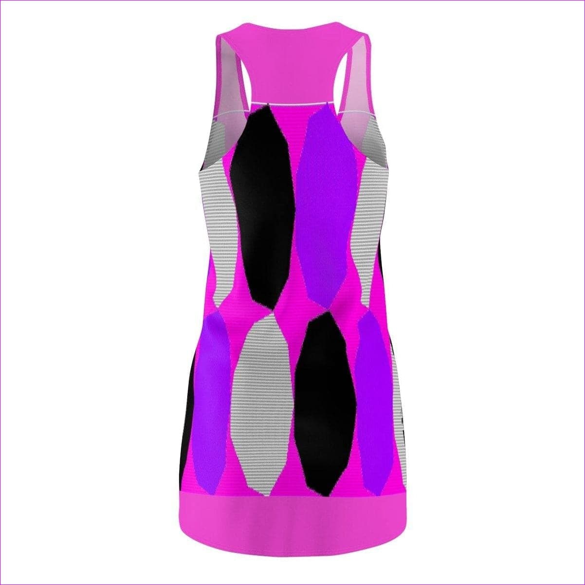 - Royal Geo 3 Cut & Sew Racerback Dress - Pink- Ships from The US - womens racerback dress at TFC&H Co.