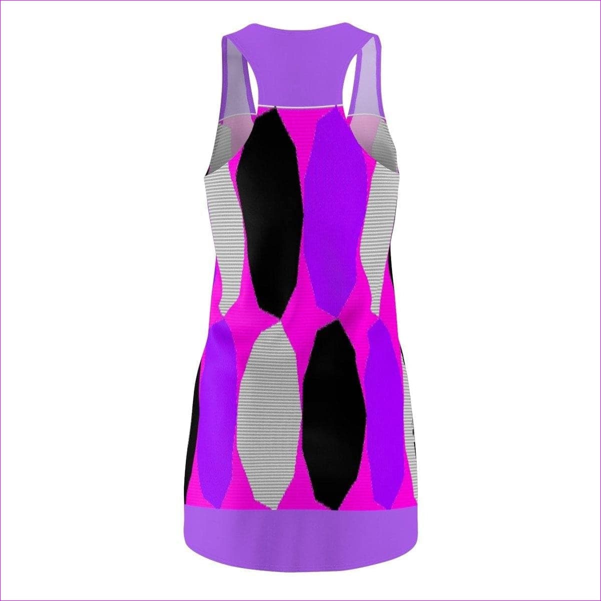 - Royal Geo 3 Cut & Sew Racerback Dress - Purp- Ships from The US - womens racerback dress at TFC&H Co.