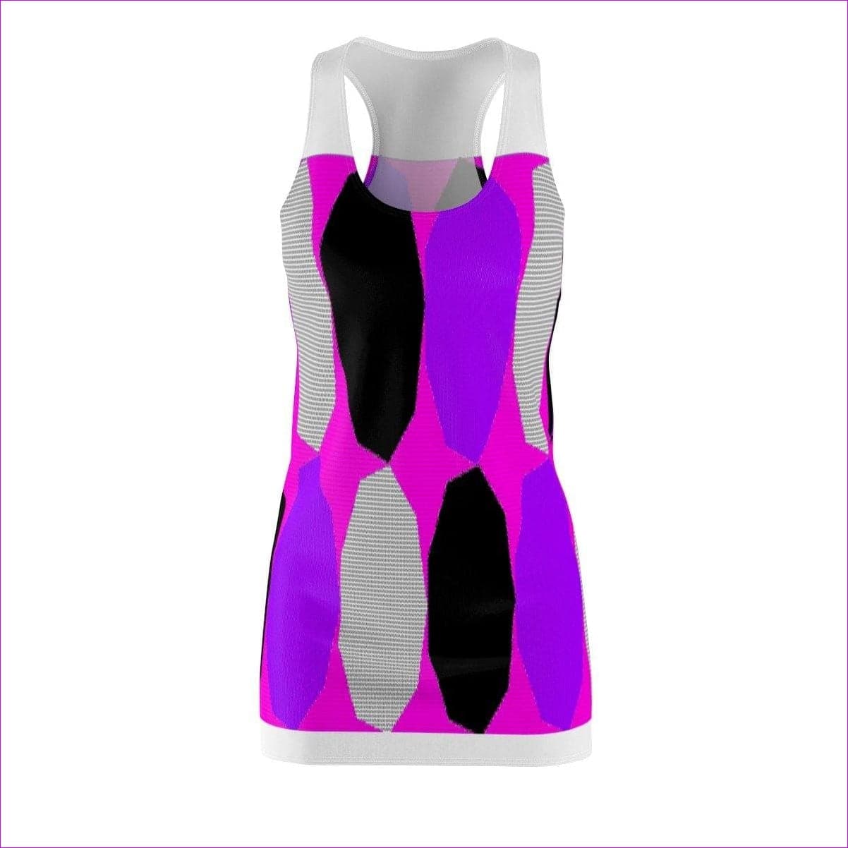 multi-colored Royal Geo 3 Cut & Sew Racerback Dress- Ships from The US - women's racerback dress at TFC&H Co.