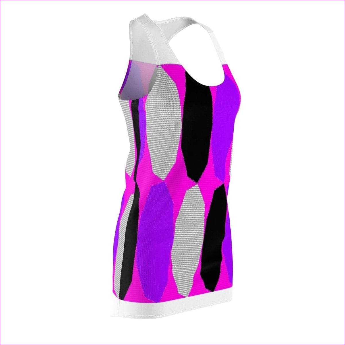 - Royal Geo 3 Cut & Sew Racerback Dress- Ships from The US - womens racerback dress at TFC&H Co.