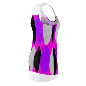 - Royal Geo 3 Cut & Sew Racerback Dress- Ships from The US - womens racerback dress at TFC&H Co.