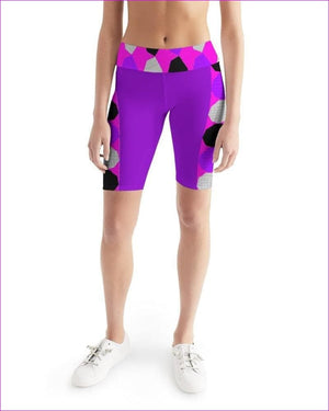 Royal Geo 3 Women's Mid-Rise Bike Shorts - women's shorts at TFC&H Co.