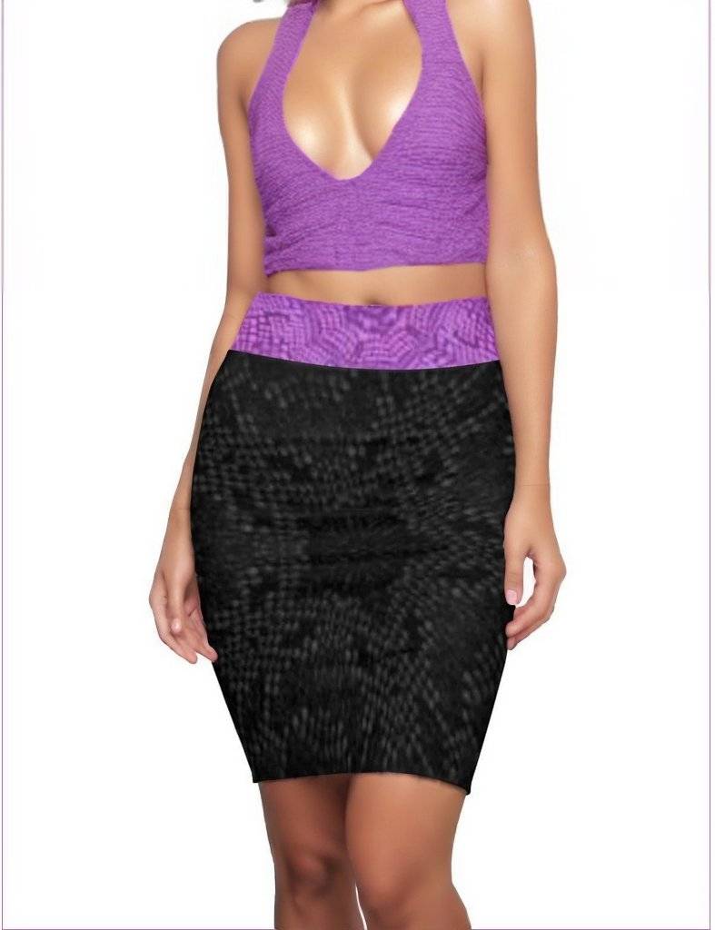 - Royal Snakeskin Pencil Skirt Voluptuous (+) SIze Available- Ships from The US - womens skirt at TFC&H Co.
