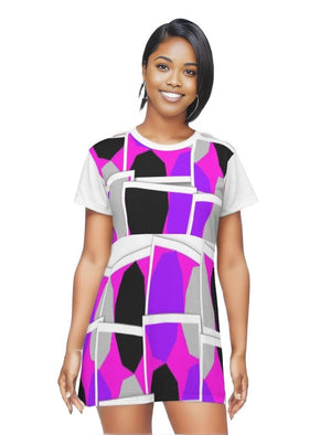 Royal Spread T-shirt Dress- Ships from The US - women's t-shirt dress at TFC&H Co.