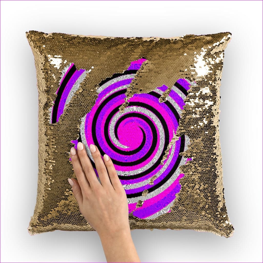 - Royal Swirl Home Sequin Cushion Cover Insert Available - pillow case at TFC&H Co.