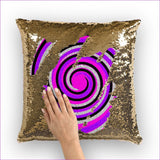 Gold - Royal Swirl Home Sequin Cushion Cover Insert Available - pillow case at TFC&H Co.