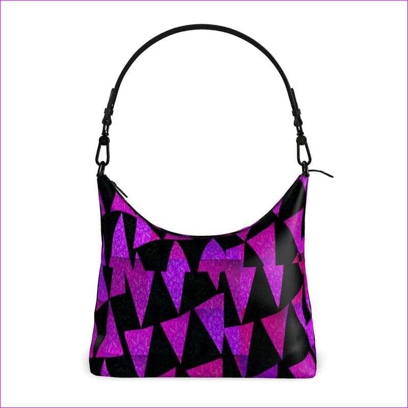 Royal Tri Prism Premium Nappa Leather Square Hobo Bag - handbags at TFC&H Co.