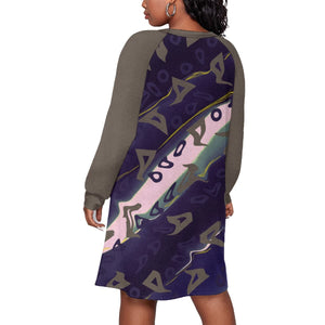- Runaway Women's Dress With Raglan Sleeve Voluptuous (+)Plus Size - womens dress at TFC&H Co.