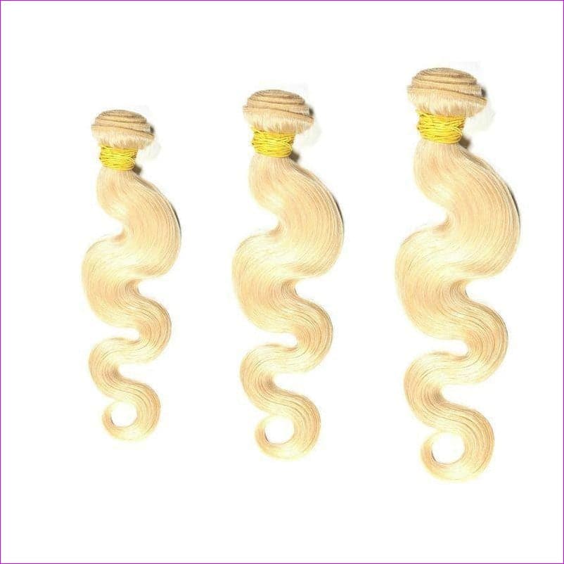 Russian Blonde Body Wave Bundle Deals 100% Human Hair - extensions at TFC&H Co.