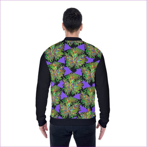 Sativa Men's Baseball Jacket With Heavy Fleece (Inconspicuous Weed Clothing) - men's baseball jacket at TFC&H Co.