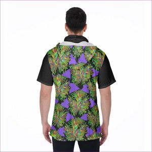 Sativa Men's T-Shirt With Mask (Inconspicuous Weed Clothing) - men's t-shirt with hood & mask at TFC&H Co.