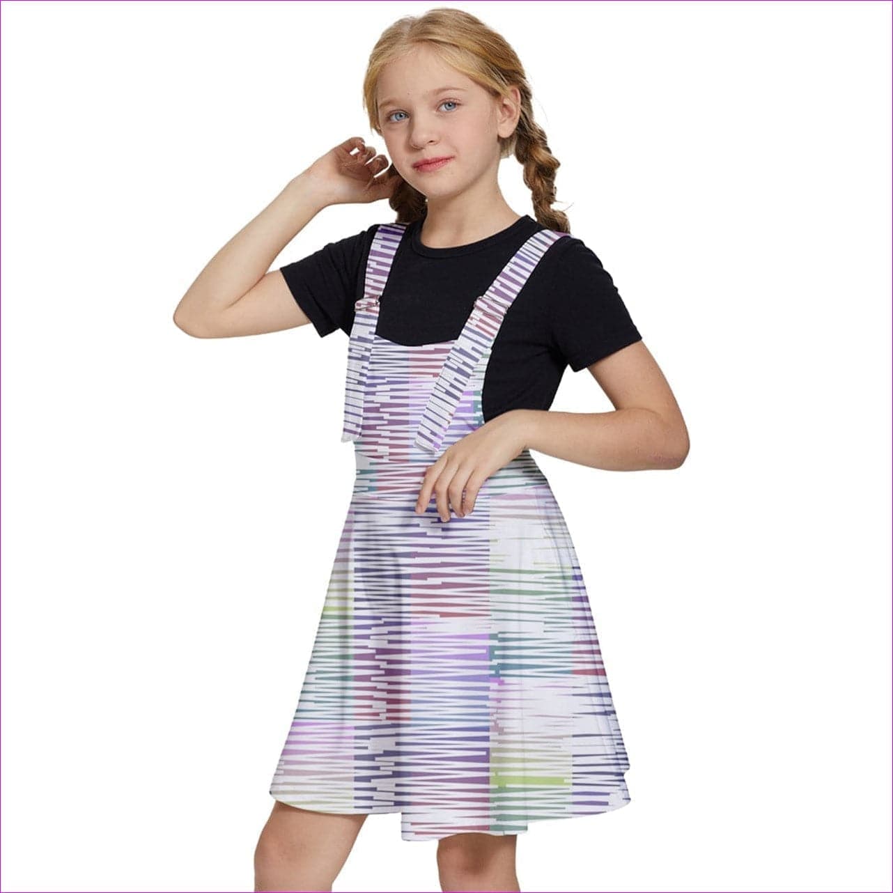 Scribbled Girls' Apron Dress - kid's dress at TFC&H Co.