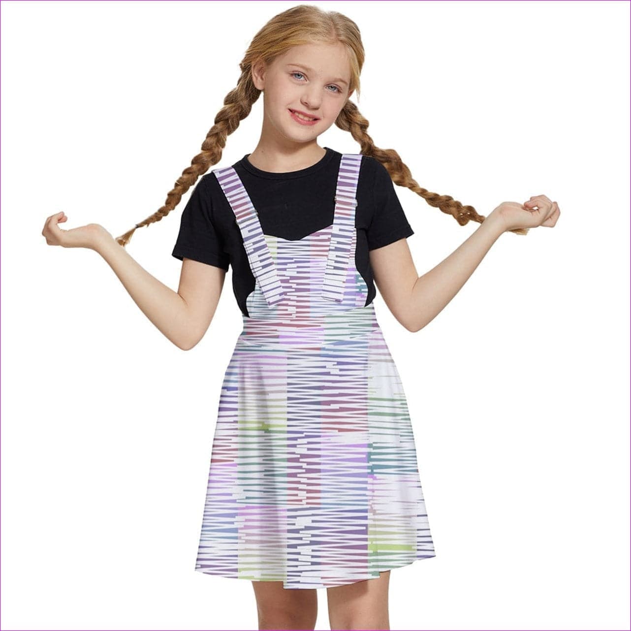 Scribbled Girls' Apron Dress - kid's dress at TFC&H Co.