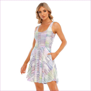 - Scribbled Women's & Teen's Tank Vest Dress - womens dress at TFC&H Co.