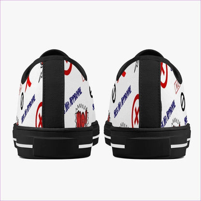 Black Men Seek No Approval Low-Top Canvas Shoes - 2 colors - unisex shoes at TFC&H Co.