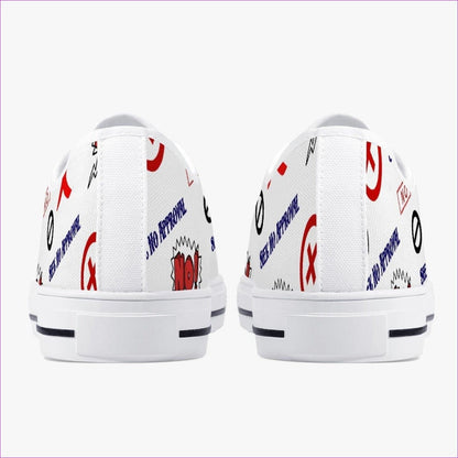 White Men Seek No Approval Low-Top Canvas Shoes - 2 colors - unisex shoes at TFC&H Co.
