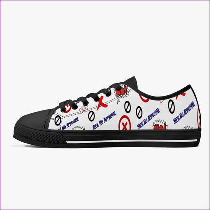 Seek No Approval Low-Top Canvas Shoes - 2 colors - unisex shoes at TFC&H Co.