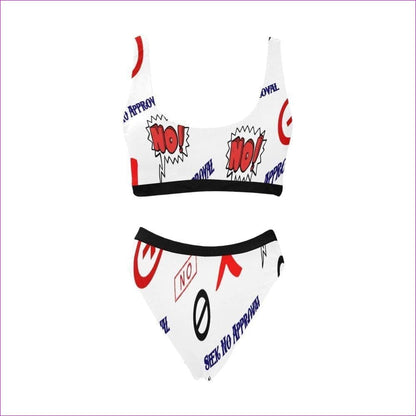 Seek No Approval Women's Sport Top & High-Waisted Bikini Swimsuit - women's swimwear at TFC&H Co.