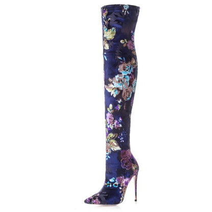 Sexy Stiletto Sock Women's Knee & Mid Boots - women's boots at TFC&H Co.