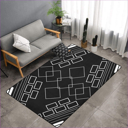 One Size shaped out Area Rug with Black Binding 7'x5' Shaped Out Area Rug with Black Binding 7'x5' (3 colors) - area rug at TFC&H Co.