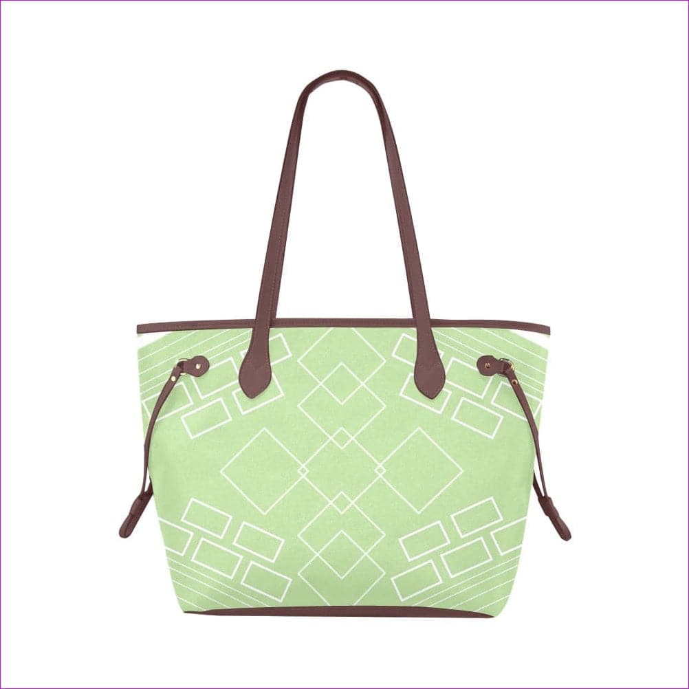 One Size shaped out green Classic Tote Bag (Model1661) - Shaped Out Classic Tote Bag (8 colors) - handbag at TFC&H Co.