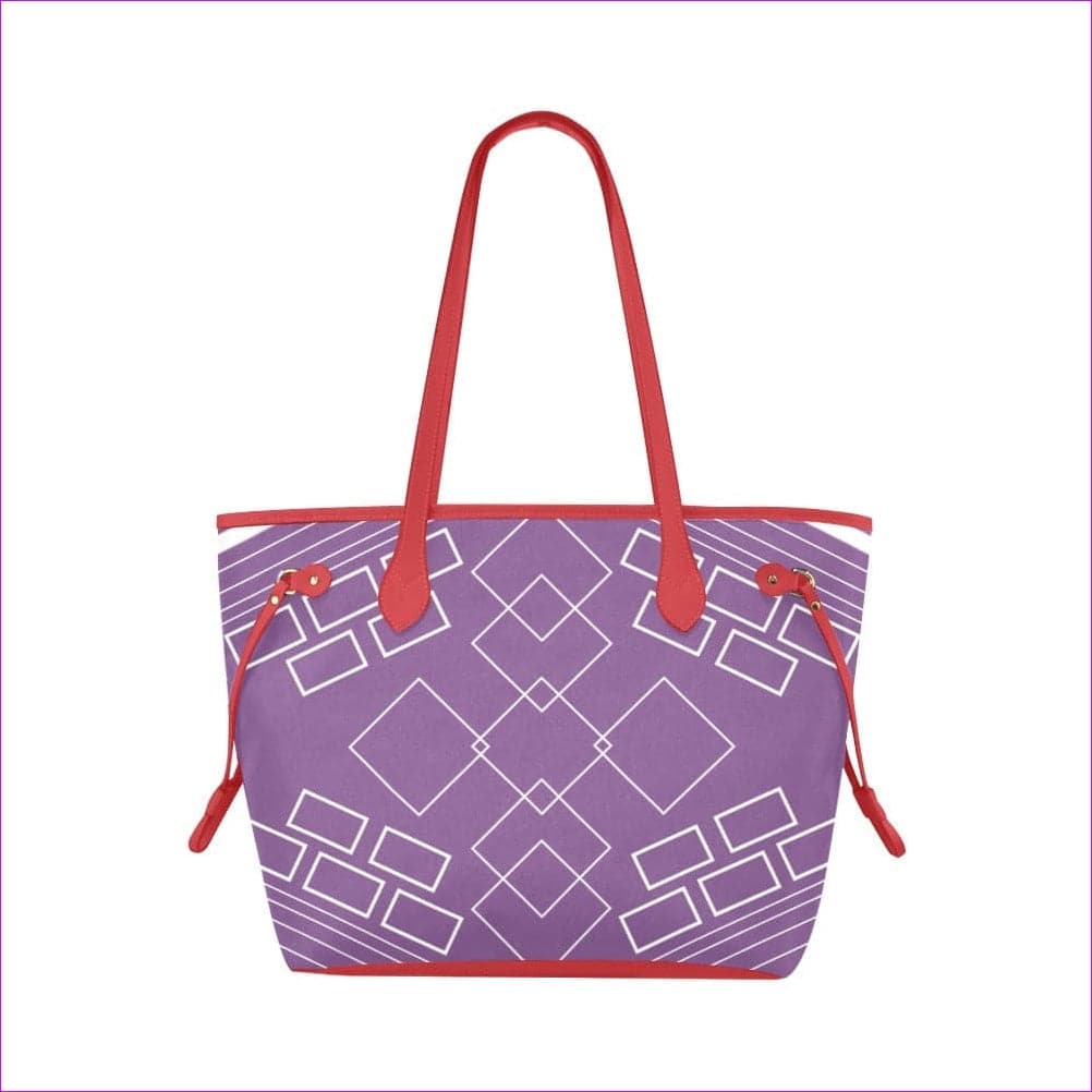 One Size shaped out purple Classic Tote Bag (Model1661) - Shaped Out Classic Tote Bag (8 colors) - handbag at TFC&H Co.
