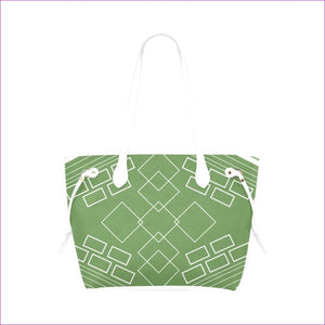 One Size shaped out dark green Classic Tote Bag (Model1661) - Shaped Out Classic Tote Bag (8 colors) - handbag at TFC&H Co.