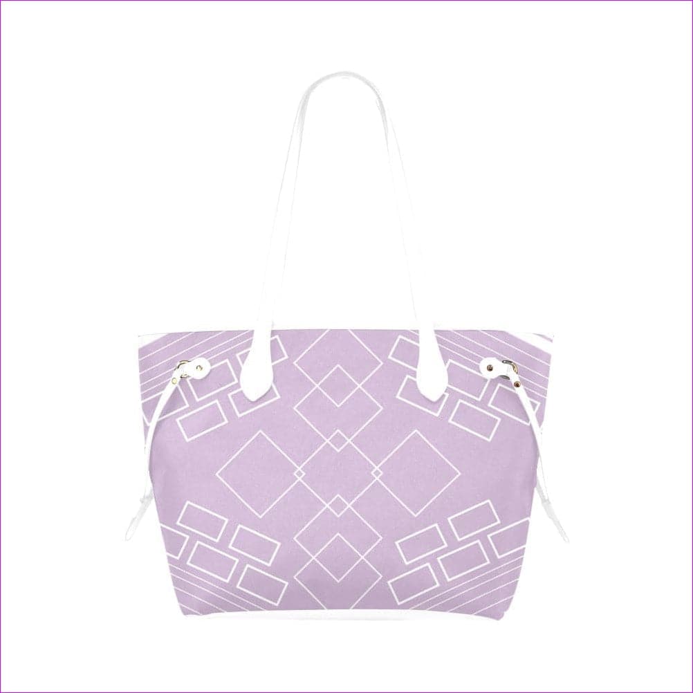 One Size shaped out lilac Classic Tote Bag (Model1661) - Shaped Out Classic Tote Bag (8 colors) - handbag at TFC&H Co.