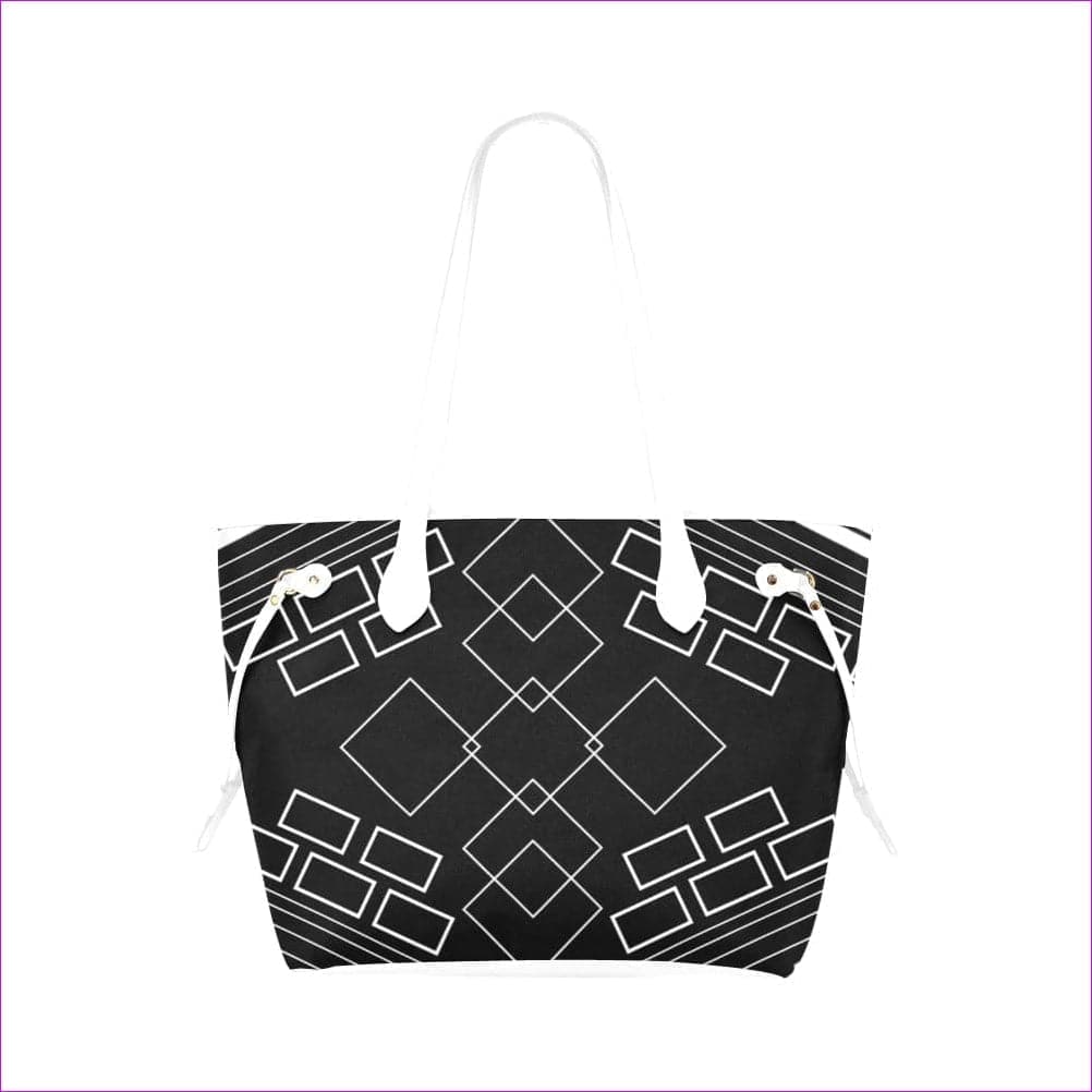One Size shaped out black Classic Tote Bag (Model1661) - Shaped Out Classic Tote Bag (8 colors) - handbag at TFC&H Co.