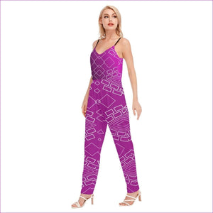 - Shaped Out Women's V-neck Cami Jumpsuit - womens jumpsuit at TFC&H Co.