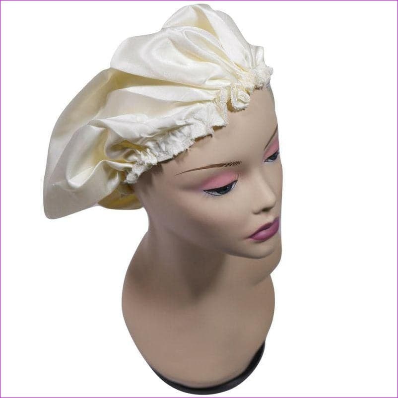 Cream Silk Bonnet - bonnet at TFC&H Co.