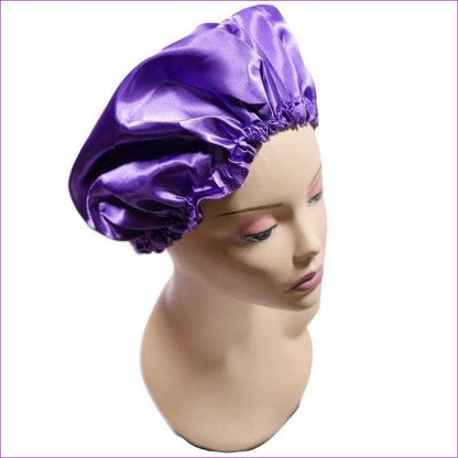 Purple Silk Bonnet - bonnet at TFC&H Co.