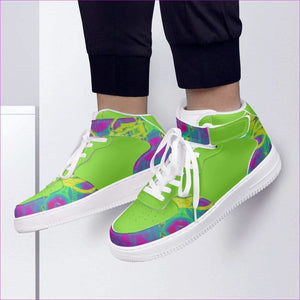- Snake High-Top Leather Sports Sneakers - unisex shoes at TFC&H Co.