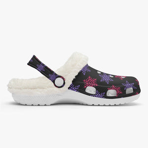 - Snow Fur Lined Christmas Clogs - womens clogs at TFC&H Co.